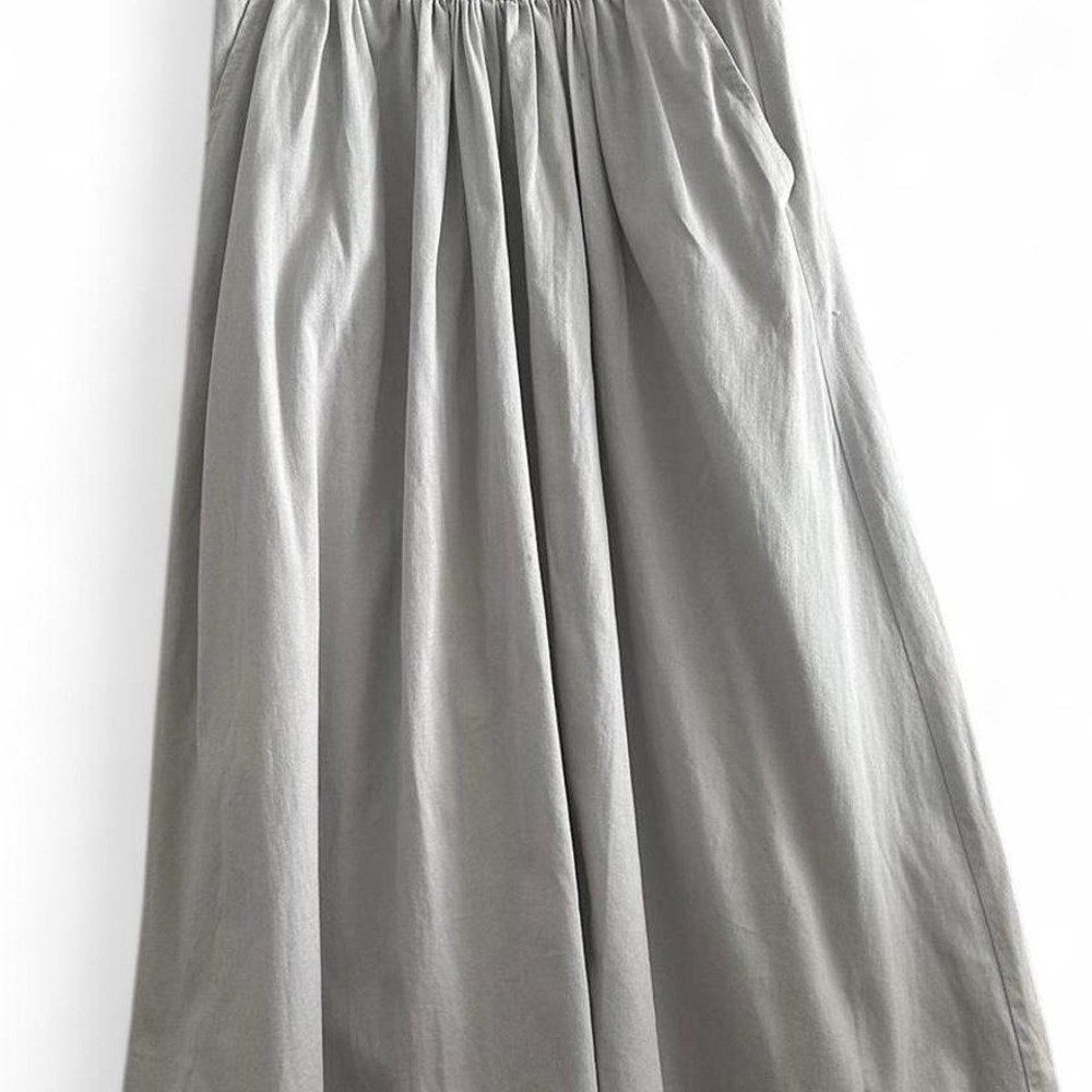 Vintage light grey A line skirt